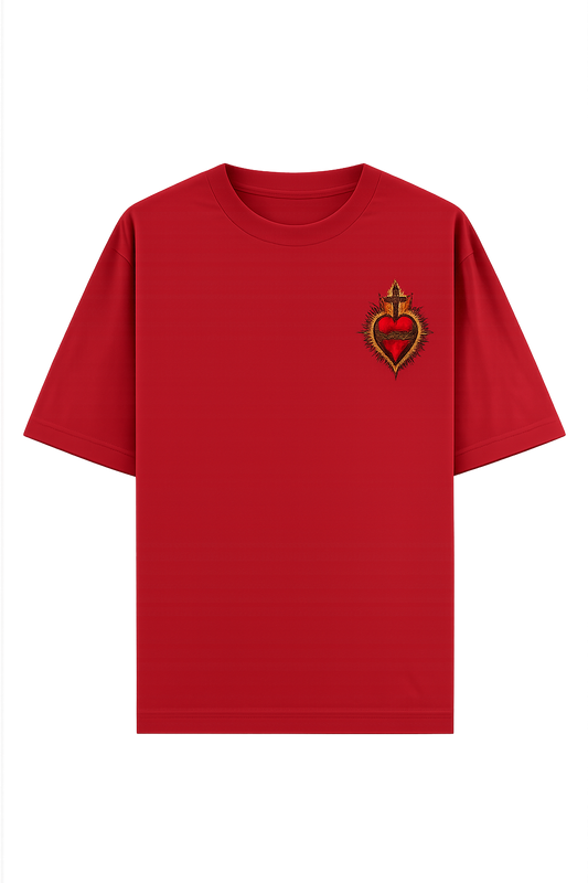 The Burning Cross Heart Tee